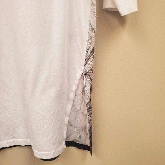 Stella McCartney Women's Floral Print Short Sleeve Tee Shirt Size 42 - Picture 6 of 10